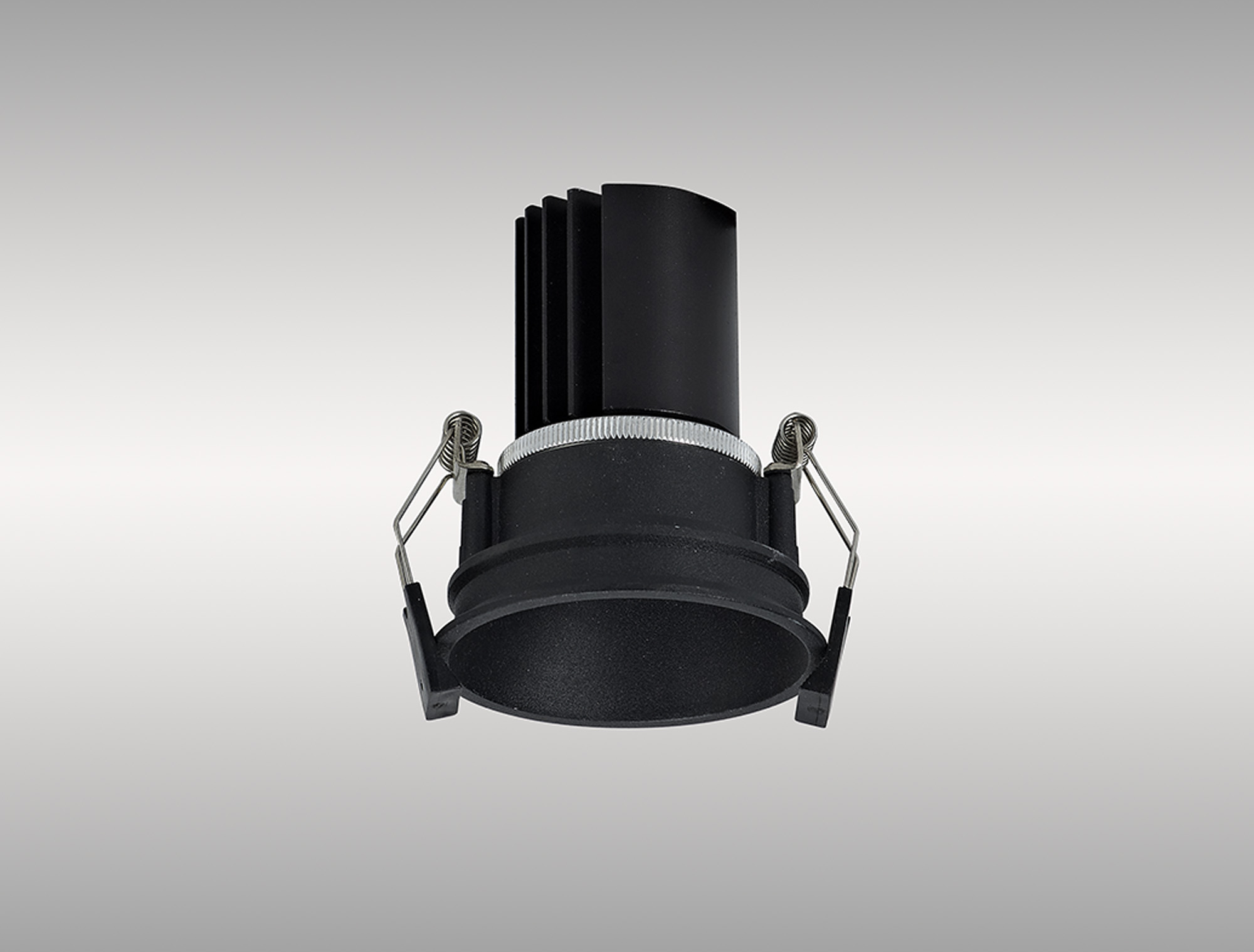 Bania 12 Powered by Tridonic  12W 2700K 1200lm 36° CRI>90 LED Engine, 350mA Black Fixed Recessed Spotlight, IP20 DM201704  Dlux Bania 12